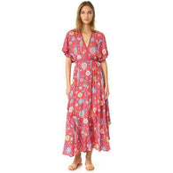 Retro Floral Maxi Dressdress