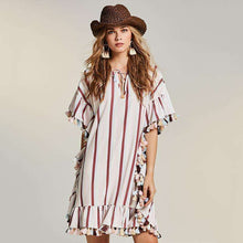 Striped Tassel Dress,dress,[product_vender],Mindful Bohemian