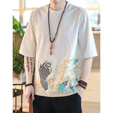 Men's Casual Fish Art Topmens