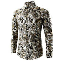 Retro Floral BOHO Men's Top,mens,Mindful Bohemian,Mindful Bohemian