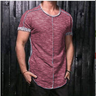 Men's Casual Slim-fit Stitching Top