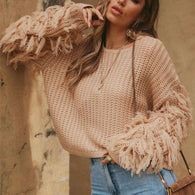 Harajuku Tasseled Pulloversweater