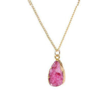 Pink Druzy Stone Necklaceaccessories