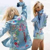 Jean Floral Jacker - Mindful Bohemian