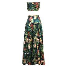 Floral Boho Bandeau & Long Skirt Set