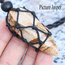 Hemp Wrapped Crystal Necklace