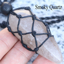 Hemp Wrapped Crystal Necklace