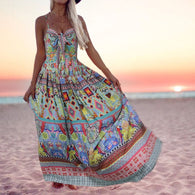 Ethnic Floral Party Dress