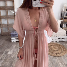 Straight Deep V Pleated Dress